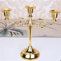 Metal Plated Candle Holders Silver Gold Black 3 Arms 5 Arms Zinc Alloy High Quality Pillar For Wedding Candelabra Candlestick Hold253I