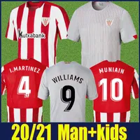 Soccer 2020 2021 Bilbao Soccer Jersey Man Kids Kit Athletic I.Martinez Williams Football Jersey Yuri B Raul Garcia Muniain Camiseta de Bilba