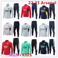 2022 2023 Arsenal Pepe Saka Pink Soccer Jerseys Tracksuit Gunners Suit Odegaard Thomas Tierney Smith Rowe Transport Men Kit Kids