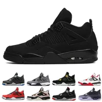 2022 Newest 4s Mens Basketball Shoes Court Purple Loyal Blue Pine Green Bred Pure Money Sneakers Outdoor Sports Shoes Size 7-13