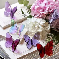 2021 new lucky color butterfly ornaments fashionable home decoration162V
