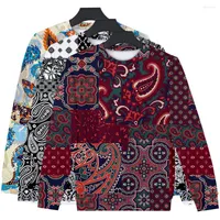 Men's Hoodies Men's Polyester Sweatshirt Pullover Jacket Long Sleeve Sportswear Male Autumn O-Neck Clothing For Men Print Casual Vintage