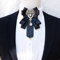 Bow Ties Men&#39;s Rhinestone Tie Luxury High-end Business Gifts Dress Collar Flower Men Wedding Accessories Fashion S Bowtie