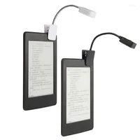 Table Lamps Mini LED Lamp Eye-Care Book Light Reading ABS Material Flexiable Small Night Lights Black White 2 Colors To Choose