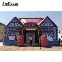 Outdoor playhouse Portable Outdoor 6x4m 8x5m inflatable Irish pub bar tent for Party Event