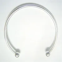 10pcs lot Silver Plated Bangle Bracelets For DIY Craft Murano Jewelry Gift 7 6inch C152567