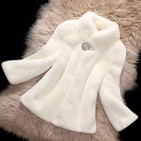 Pelliccia femminile 2022 giacca invernale imitazione di visone collare corto d'abbigliamento da donna casual corto