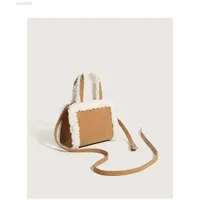 autumn and winter Lambswool bag luxury TF female tote bag suede leather plush purse shoulder bag female designer handbag