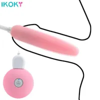 Artículos de belleza Ikoky Vibrante de huevo Penis Vibrador G Spot Clitoris Massager Mini Uretra Estimulación Anal Vagina Sexy juguete