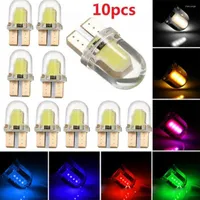 1 10 20Pcs LED T10 194 168 W5W COB 8SMD Silica Bright Light White License Parking Bulb Auto Wedge Clearance Car Lamp