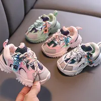 Spring Autumn Kids Shoes Baby Boys Girls Children's Casual Sneakers Breathable Soft Anti-Slip Running Sports Shoes Size 15-25309h