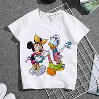  t-shirt fashion cute mouse print parent-child women's short sleeved children's wear pretty classic