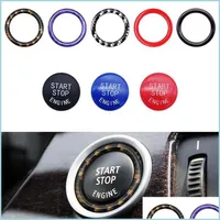 Car Stickers Car Accessories For Engine Start Switch Button Repla Decoration Circle Sticker Drop Delivery 2021 Mobiles Motorcycles Ext Dhasp