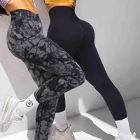 Yoga tenues omkagi fitness legging femme push up workout sport buoty leggings femmes scrunch feme tenue gym pantalon de legging sans couture t220930