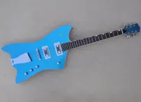 Blue 6 Strings Electric Guitar with Rosewood Fretboard Can be Customized