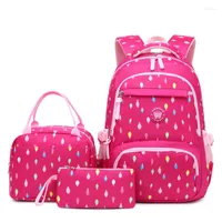 School Bags Girls Students Backpacks With Insulated Lunch Box For Elementary Bookbag Set Children Schoolbag Kids Mochila