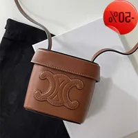 Designer Bag 2022 Trend New Mini Leather Triumphal Arch Box Bag Fashion Lipstick Makeup Single Shoulder Msenger Factory Direct Sale