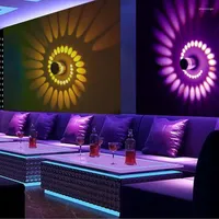 Nachtlichter drahtloser kreativer RGB LED -Wandleuchte dimmbare Leuchtbeleuchtung Wandleuchter KTV -Raumdekoration Moderne Ger￤t