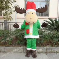 Halloween Cute Deer Mascot Costume Cartoon Animal Character Outfits Suit Adults Size Christmas Carnival Party Outdoor Outfit Advertising Suits