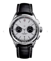New Premier B01 Steel Case AB0118221G1P1 VK Quartz Chronograph Mens Watch Stopwatch White Dial Leather Strap Watches