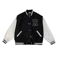 Men&#039;s Jackets Brand Hip Hop College Baseball Jacket Men Towel Embroidery Letter Patch Color Streetwear Harajuku Casual Couples Versity 11