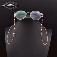 Eyeglasses chains GLSEEVO Natural Pearl Chain Sunglasses Women Reading Glasses Hanging Neck Not GH0036 220929