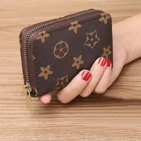 Kvinnors designers plånböcker Purses Fashion Short Zippy Wallet Lady Monograms Classic Zipper Pocket Pallas Bag Zip Coin Purse With Box