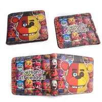 Animation Cartoon Five Nights At Freddys Wallet Game Cute Bear PU Leather Short Wallets Creative Gift for Kids Students Purse209C