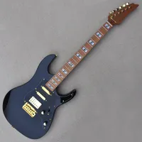 Factory Custom Black Electric Guitar with Roasted Maple Neck and fretboard Gold Hardware SSH Pickups Can be Customized
