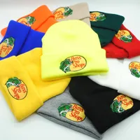 Bass Pro Mağazalar Beanie İşlemeli Örgü Şapk Düz Renkli Yün Açık Boş Zamanlı Sıcak Şapka