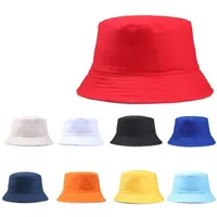 Wide Brim Hats 2021 New Portable Fashion Sexy Solid Color Folding Fisherman Sun Hat Outdoor Men and Women Bucket Multi-season Cap 0929