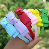 Hair Accessories Children Color Headband Cute Big Bow Hairband Baby Girls Lovely Hoops Princess Headwear Kids Gifts
