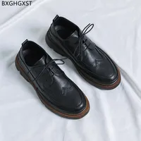 Dress Shoes Black For M E N Office 2022 Casual Business Men Leather Formal Oxford Chaussure Homme