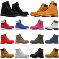 Designer Boots Men Womens Martin Boot Luxury Ankel Boot Cowboy Yellow Wheat Black Red White Olive Camo Booties Platform Sneakers Outdoor Trainers Walking Jogging