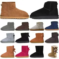 Snow Boots Sneakers Winter Boot Designer Aus Women Booties Classic Ankle Bailey Bow Chestnut Short