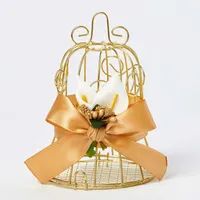 Gift Wrap Candy Box Tinplate Birdcage Bell Shape Container Iron Art Multiple Styles Wedding Supplies Bird Cage Appearance Design