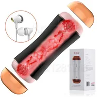 Sex Appeal Massager Vagina Anal Double Channel Male Masturbator Mode Vibration Masturbation Cup Realistic Pussy Oral Toys For Mens