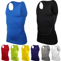 Men's Tight-fitting Sports Compression Vest Fast-dry Basketball Training Tank Top Fitness Clothing Sportswear Sleeveless231k