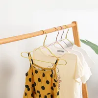 Kleiderbügel für Kinder Metall Nicht-Schlupf-Kinderkleidung Kleiderbügel Haushalt Schlafzimmer Garderobe Aufbewahrung Trocknungsregale 20220930 E3