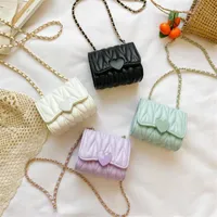 Kids Purses Children Pu Plain Min Love Hasp Cross body Bag Mix Colors one-shoulder bag for gift231n