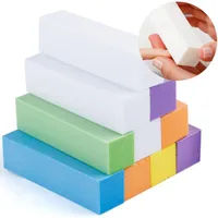 Fichiers de ongles 5 / 10pcs professionnels 4 voies bloc de tampon gel naturel acrylique ponçage de ponçage de pédicure de pédicure outils