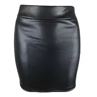 Faldas Faux Pu Mini Dress Women Black Skirt Ladies Summer Short Woman Work Office Lady Clothen 2022 Skirts