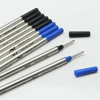 Высококачественный 10 штук лот 0 7 мм Black Biue M 710 Refill для канцелярских товаров Roller Ball Prise Prise Pen Accessories321T