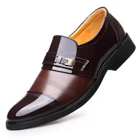 키 증가 6cm 엘리베이터 사무실 신발 남성 옥스포드 우아한 남자 정식 드레스 신발 특허 가죽 로퍼 2018 신랑 신발 신발 255W