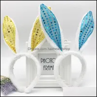 Hair Accessories Tools Products Fashion Headbands Girls Ladies Easter Adt Children Hairband Rabbit Ear Dhjyf