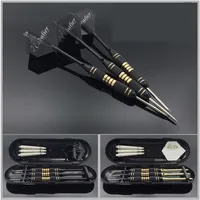 3pcs Set Darts Professional Box Box 24g 25g Black Golden Color Step Toar with Brass Arbre de chasse Darts Dart Suit257C