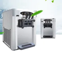 BKEIGH Desktop 3-Flavor Ice Cream Machine for Commercial Sale 1800W