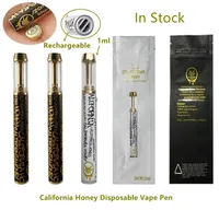 캘리포니아 꿀 일회용 전자 담배 키트 키트 0.8ml 400mAh 배터리 충전식 vape 펜 CB 기화기