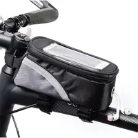 Su geçirmez bisiklet torbası bisiklet çerçevesi ön üst tüp torbaları Bisiklete binen dokunmatik telefon ekran kasa MTB Moutain Yol Bisiklet Çantası 220811