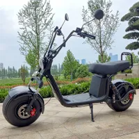 Scooters électriques 18 pouces Fat Tire Citycoco 3000w Motor puissant Speed ​​max 55 km / h 60V20AH Makage de charge 35 à 50 km Scooter Electric Scooter USA